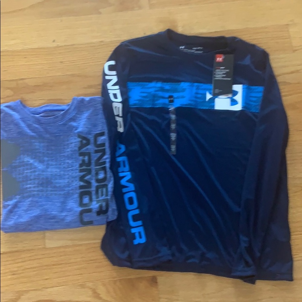 Boys long sleeve under Armour Shirt large
